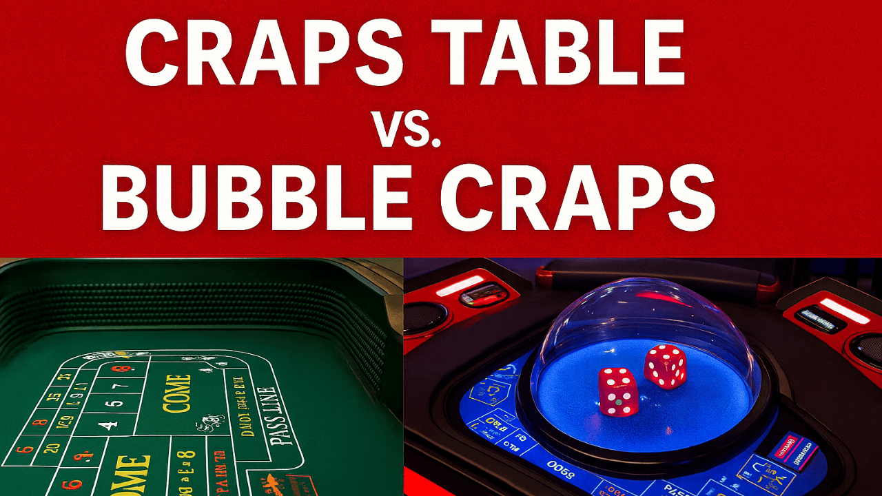 craps table vs bubble craps